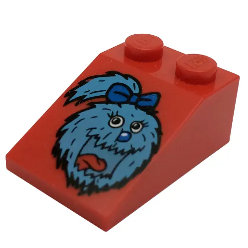 Brick Sloped 33° 3 x 2 Smooth with McDonald's Fry Girl Print