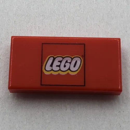 Tile 1 x 2 with Lego Logo in Square Print