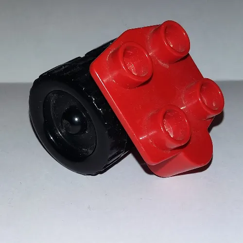Duplo Airplane Wheel with 4 Studs, with Two Wide Wheels and no Hitch