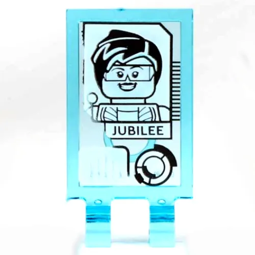 Tile Special 2 x 3 with 2 Clips without Tab between Clips with Computer Monitor, Jubilee print