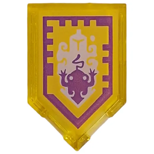 Tile Special 2 x 3 Pentagonal with Nexo Power Shield Print - Toad