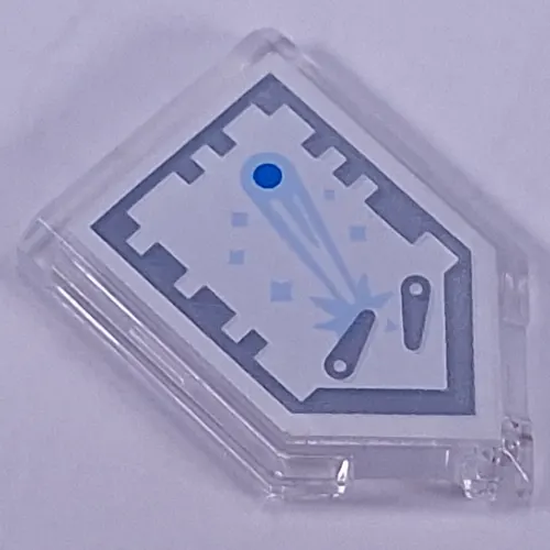 Tile Special 2 x 3 Pentagonal with Nexo Power Shield Print - Pinball Magician