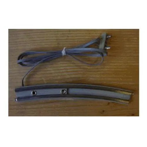 Train Track 12V Conducting Rail Curved with Connection Wire and Short Connector