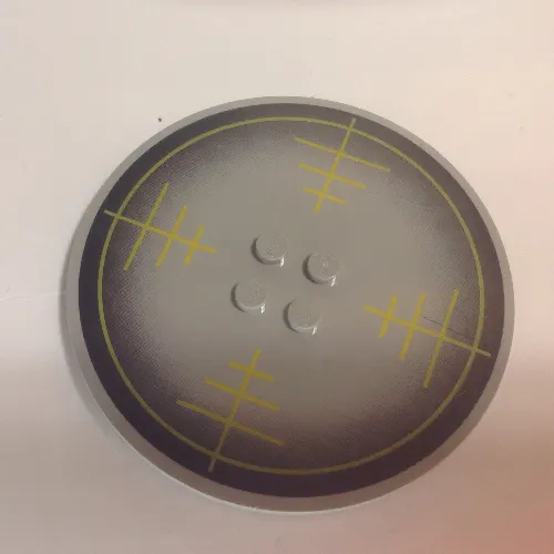 Plate Special Round 8 x 8 with 2 x 2 Center Studs with Target Verniers Print