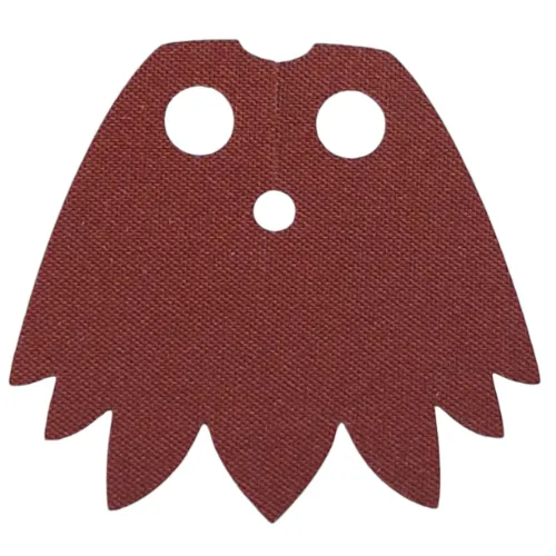 Neckwear Cape, 7 Points Feathered, 2 Holes with Dark Green Back print