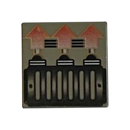 Tile 2 x 2 with 3 Red Arrows Print