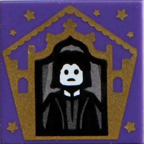 Tile 2 x 2 with Wizard Card Severus Snape print