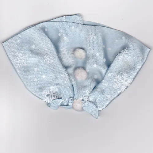 Belville, Skirt, Skirt Long, Satin with White Snowflakes Print