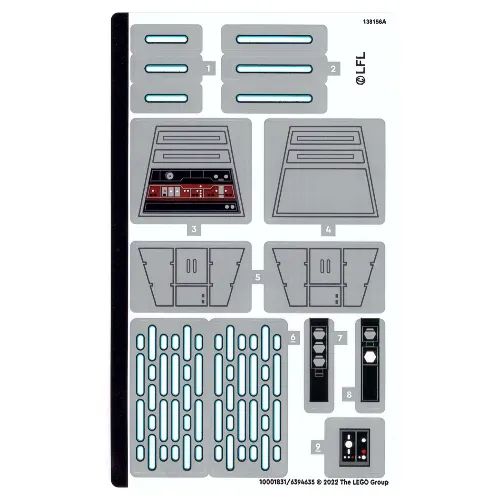 Sticker Sheet for Set 75324-1
