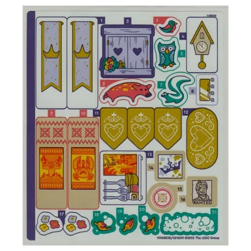 Sticker Sheet 1 for Set 43205-1