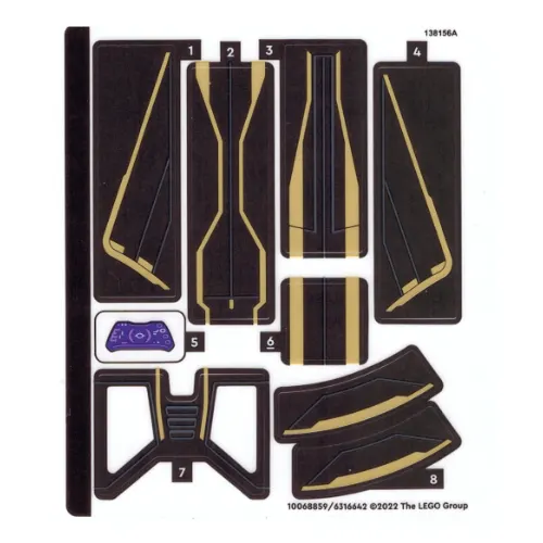 Sticker Sheet for Set 76211-1