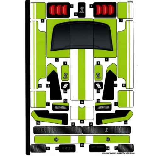 Sticker Sheet for Set 42138-1