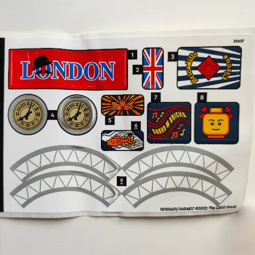 Sticker Sheet for Set 40569-1