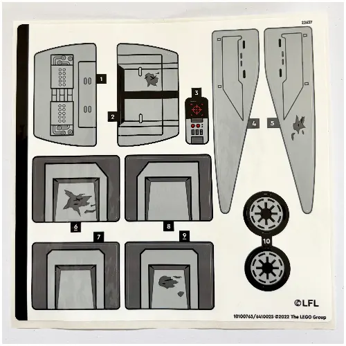 Sticker Sheet for Set 75337-1