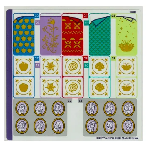 Sticker Sheet 2 for Set 43205-1