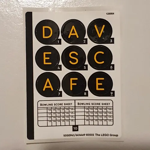 Sticker Sheet for Set 910013-1