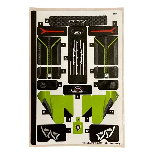 Sticker Sheet for Set 42161-1