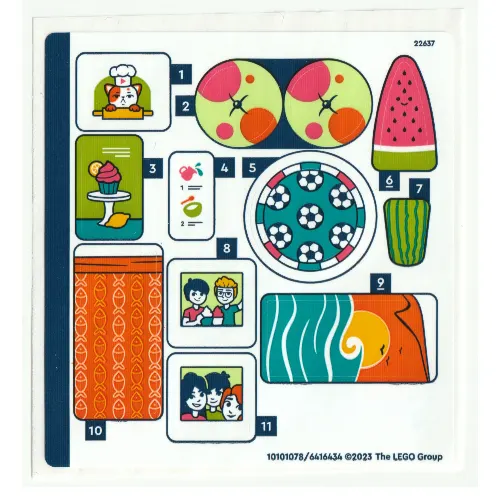 Sticker Sheet for Set 41754-1