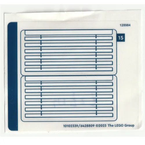 Sticker Sheet 2 for Set 41727-1