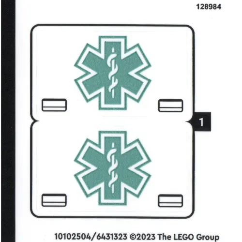 Sticker Sheet for Set 40582-1