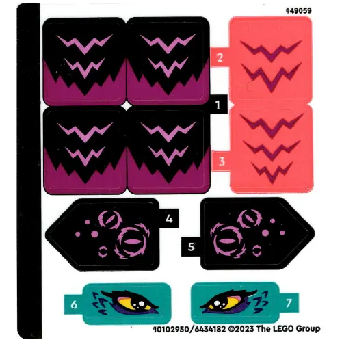 Sticker Sheet for Set 71457-1
