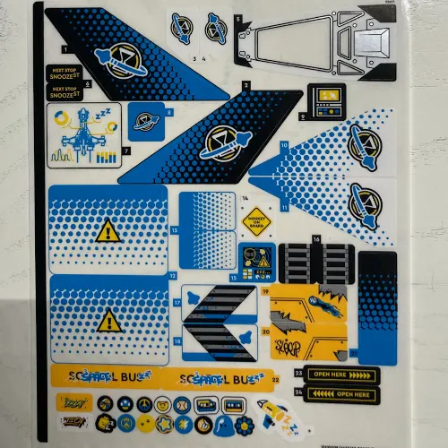 Sticker Sheet for Set 71460-1