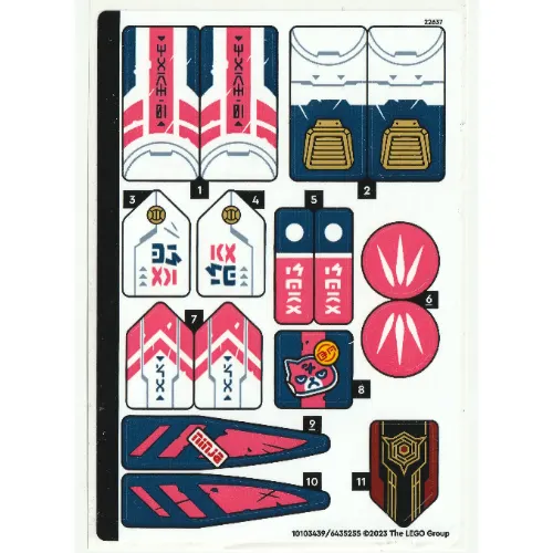 Sticker Sheet for Set 71792-1