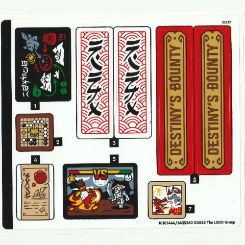 Sticker Sheet for Set 71797-1