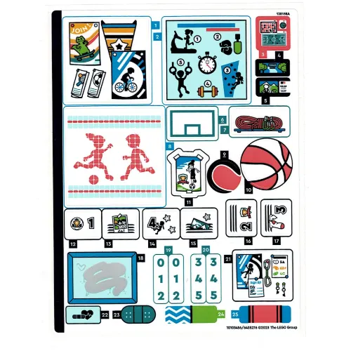 Sticker Sheet for Set 41744-1
