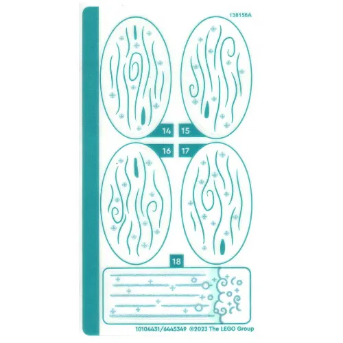 Sticker Sheet 2 for Set 43215-1