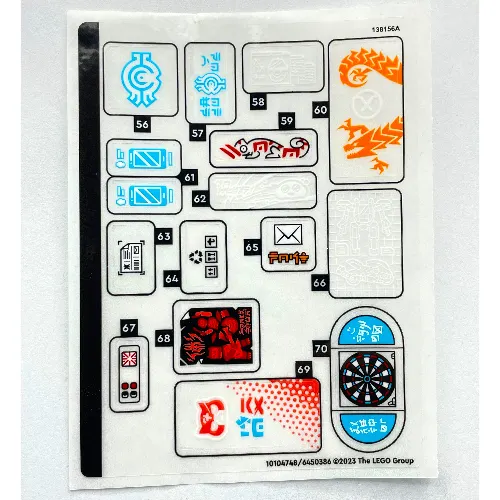 Sticker Sheet 3 for Set 71799-1