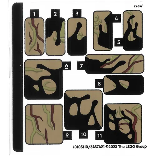 Sticker Sheet for Set 76249-1