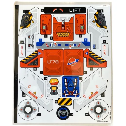 Sticker Sheet for Set 42178-1
