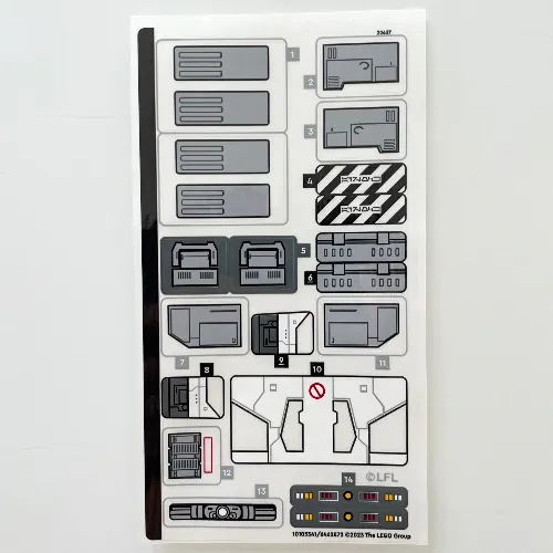 Sticker Sheet 1 for Set 75357-1