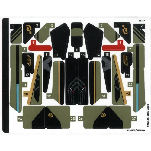 Sticker Sheet for Set 76923-1