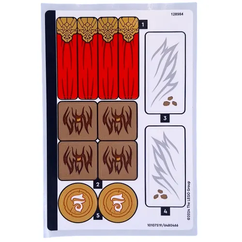 Sticker Sheet for Set 71809-1