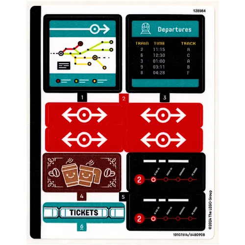 Sticker Sheet 1 for Set 60423-1