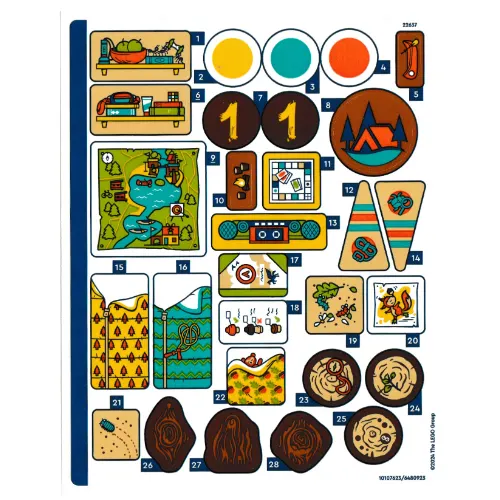 Sticker Sheet for Set 42631-1