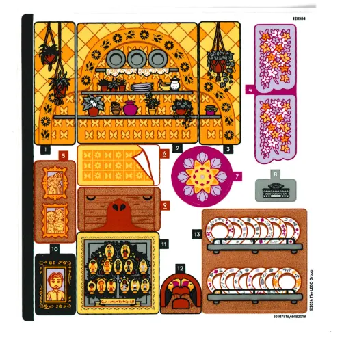 Sticker Sheet 1 for Set 43245-1