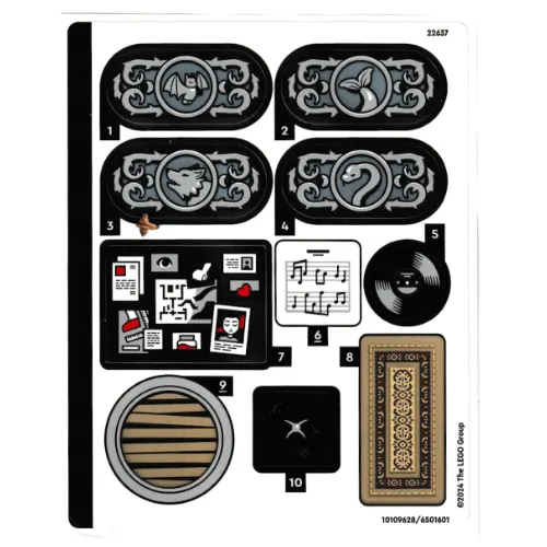 Sticker Sheet 1 for Set 76781-1