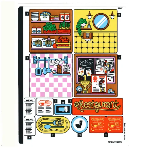 Sticker Sheet for Set 42655-1