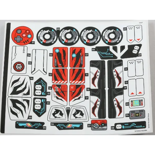 Sticker Sheet for Set 71497-1
