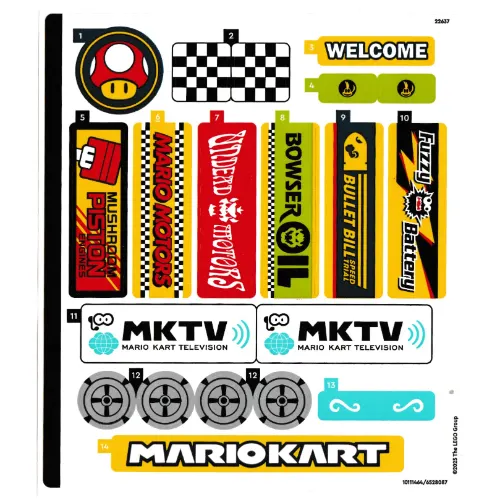 Sticker Sheet 1 for Set 72036-1