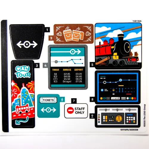 Sticker Sheet for Set 60469-1