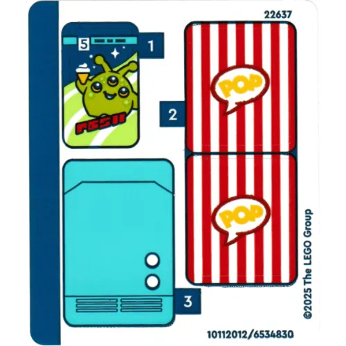 Sticker Sheet for Set 42642-1