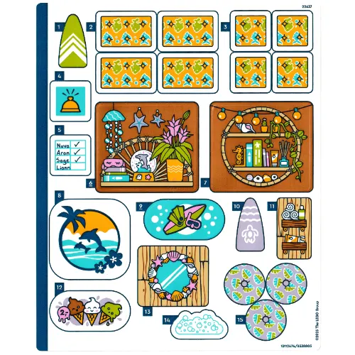 Sticker Sheet for Set 42673-1
