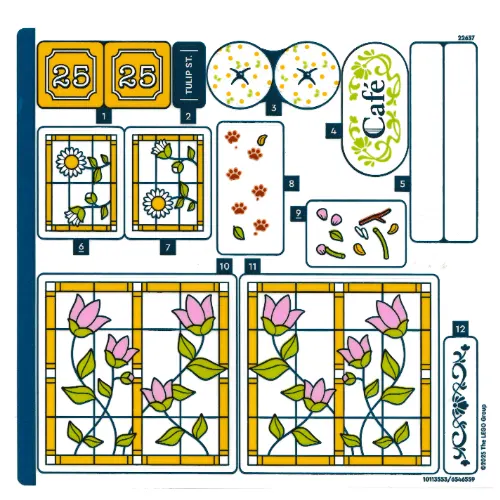 Sticker Sheet for Set 42671-1