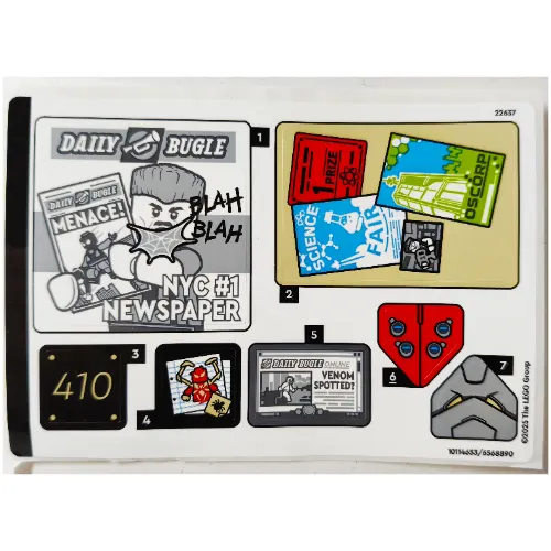 Sticker Sheet for Set 76317-1