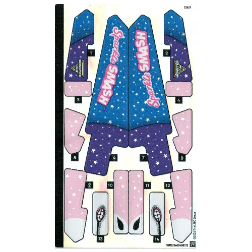 Sticker Sheet for Set 42220-1