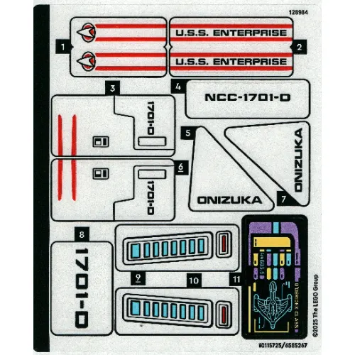 Sticker Sheet for Set 40768-1